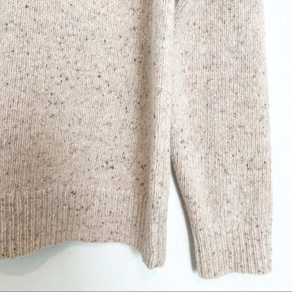 J. Crew Lambswool Donegal Sweater Colored Jewel Gem in Tan Beige Winter Size XXS - Picture 3 of 8